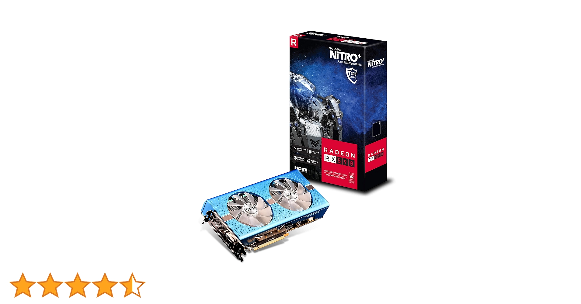 Amazon | Sapphire Radeon Nitro+ RX 590 8GB GDDR5 Dual HDMI